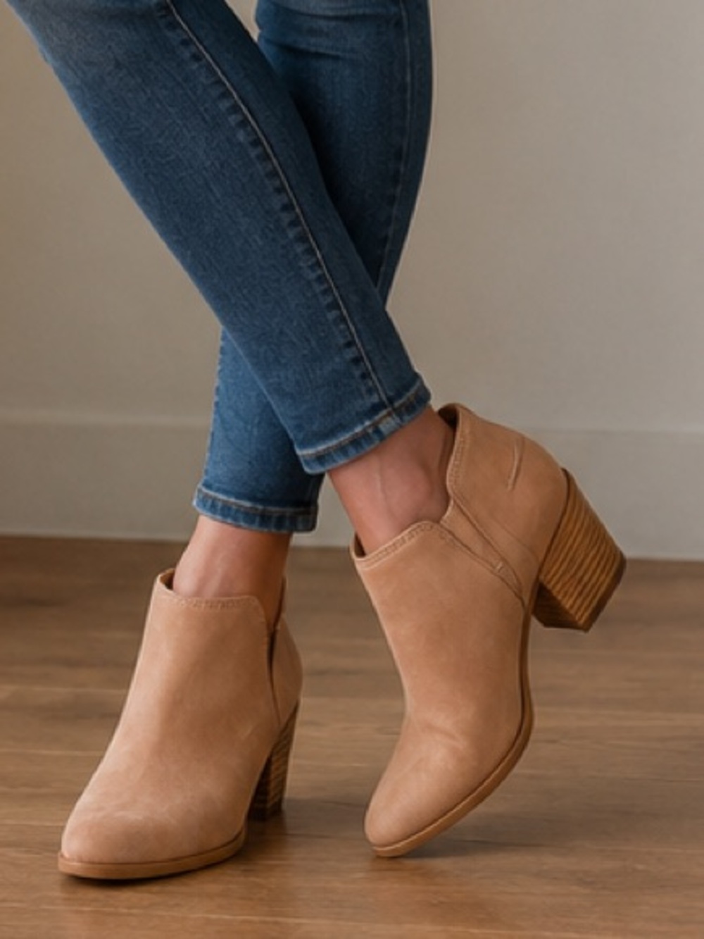 Franco Sarto Tan Ankle Boots